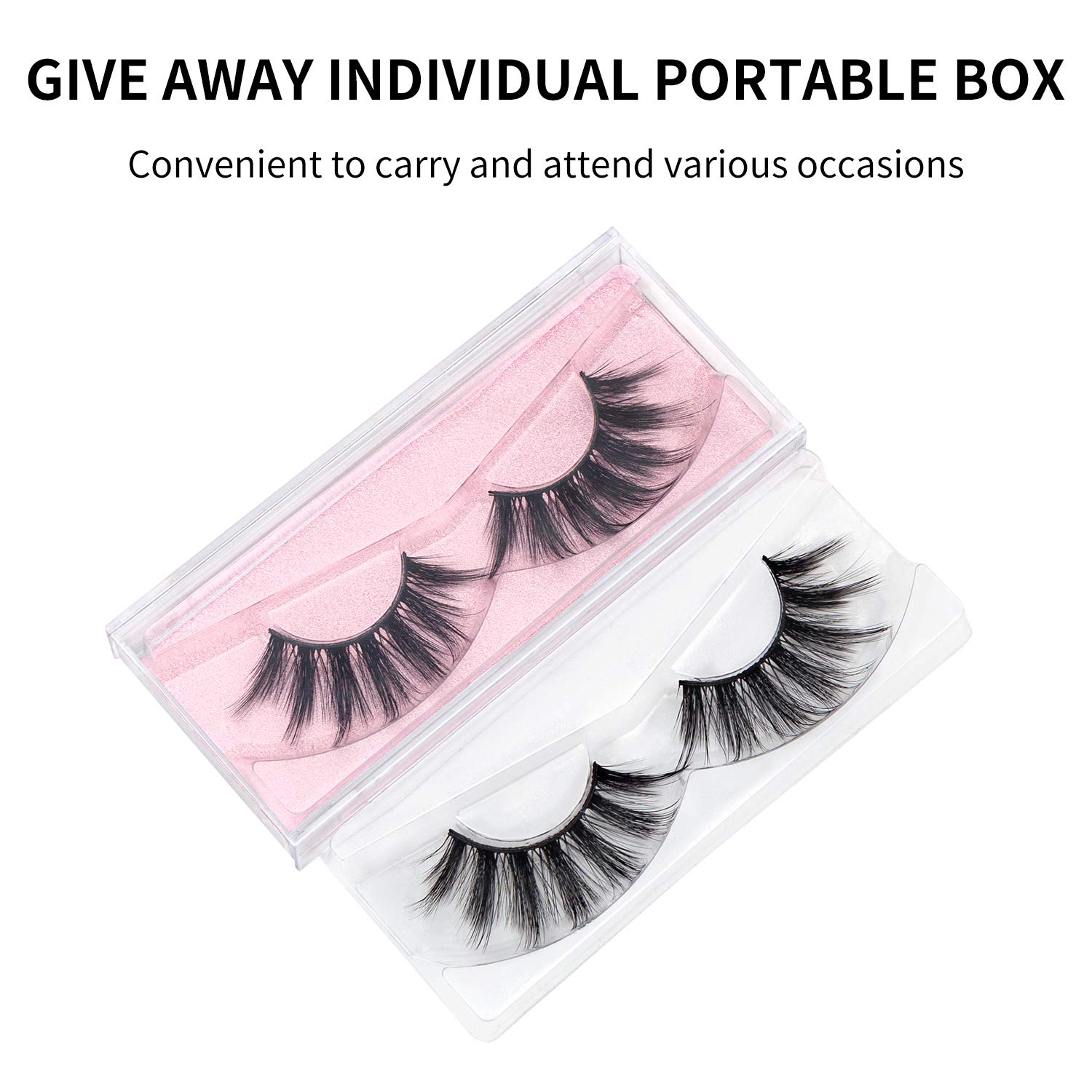 DYSILK 5 Pairs 6D Faux Mink Eyelashes - Natural Wispy Cat Eye Lashes, Reusable Fluffy False Eyelash Extension Kit (004-16.7mm) | Perfect for Parties, Weddings & Daily Makeup Looks
