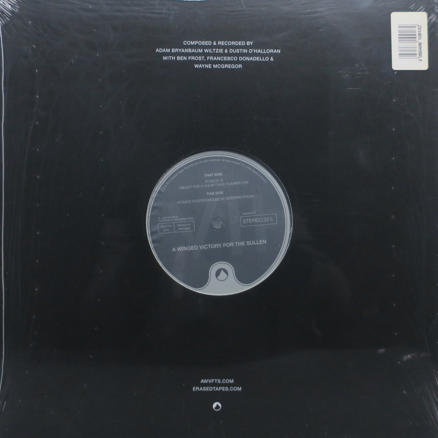 A Winged Victory for the Sullen 'Atomos VII' Vinyl LP Record - Ambient Neo-Classical Music for Relaxation & Meditation