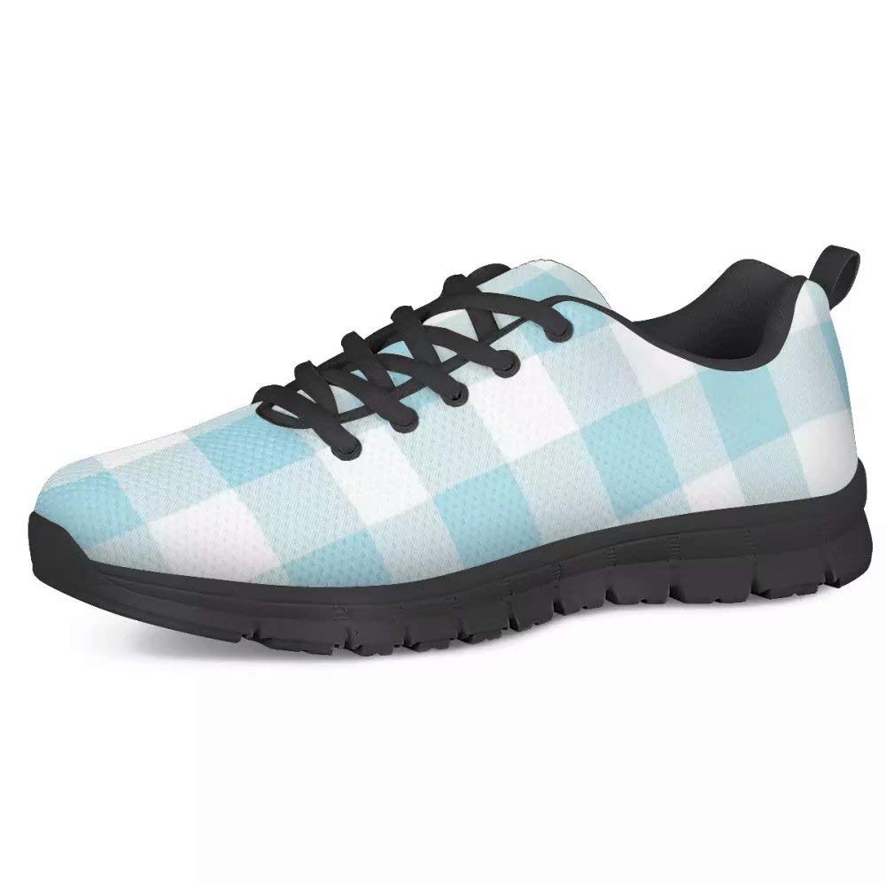 PinUp Angel Women's Buffalo Plaid Slip-On Walking Shoes - Lightweight Comfortable Sneakers for Casual Wear, Walking & Outdoor Activities
