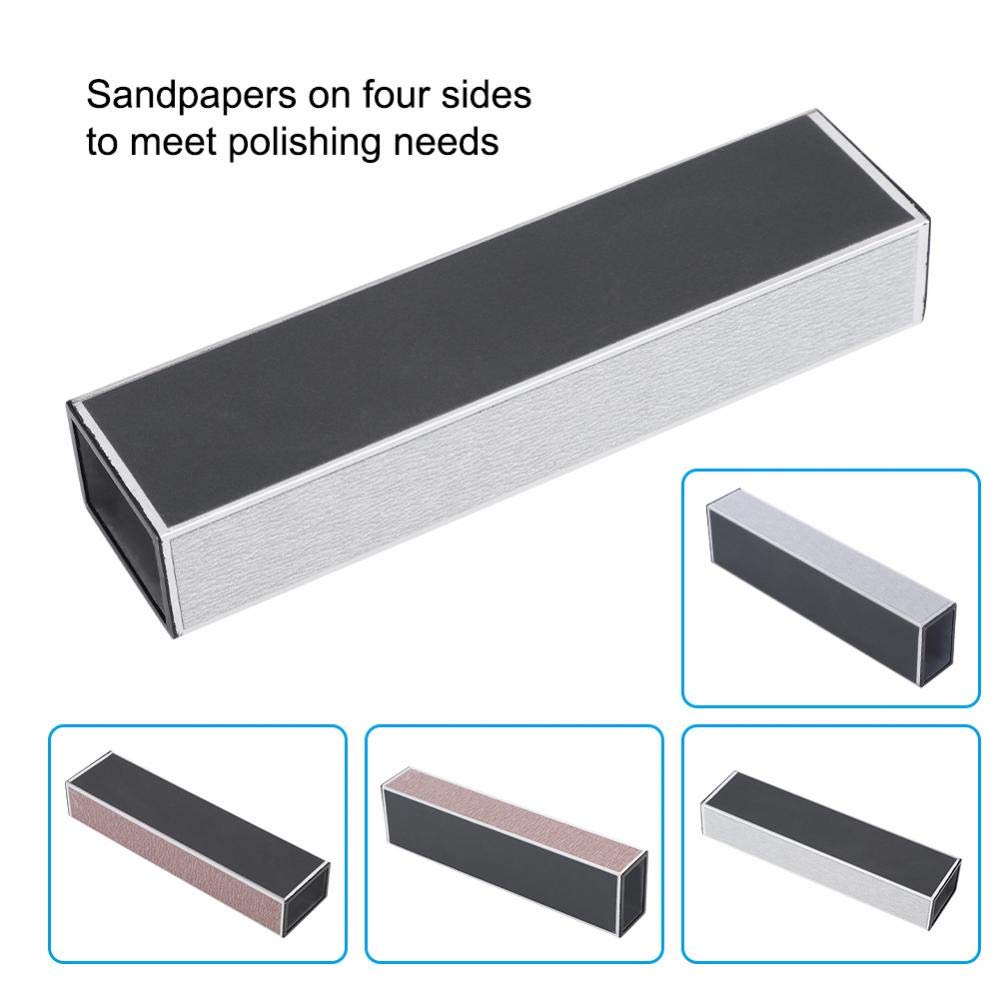 Professional Guitar Neck Sanding Tool - Metal Fret Leveling Beam with Sandpaper for Guitar Fret, Saddle & Nut Polishing - Perfect for Luthiers & DIY Guitar Repair - Ideal for Home Studios & Music Workshops