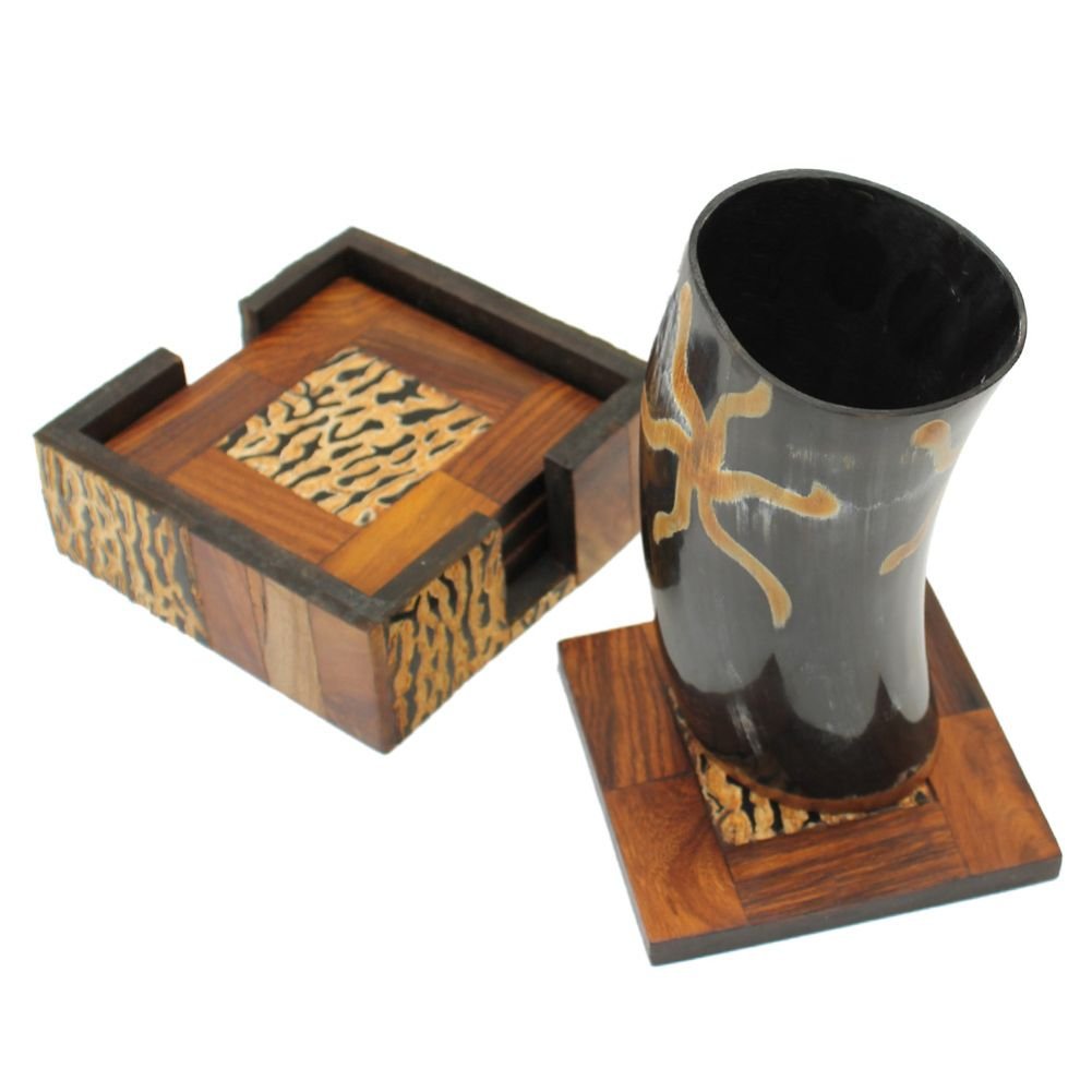 Viking Drinking Horn Mug - Authentic Armory Replicas Earth Essence Medieval Goblet for Mead & Ale | Perfect for Renaissance Fairs, LARP Events & Medieval Themed Parties