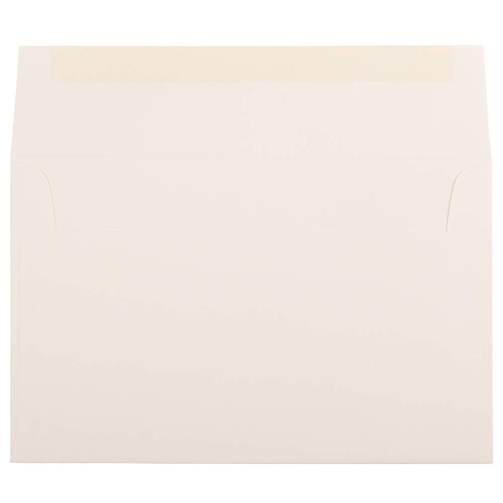 JAM PAPER A10 Strathmore Invitation Envelopes 6 x 9 1/2 Inches - Natural White Linen Texture - Bulk Pack of 500 Envelopes per Box - Perfect for Wedding Invitations, Business Cards & Greeting Cards