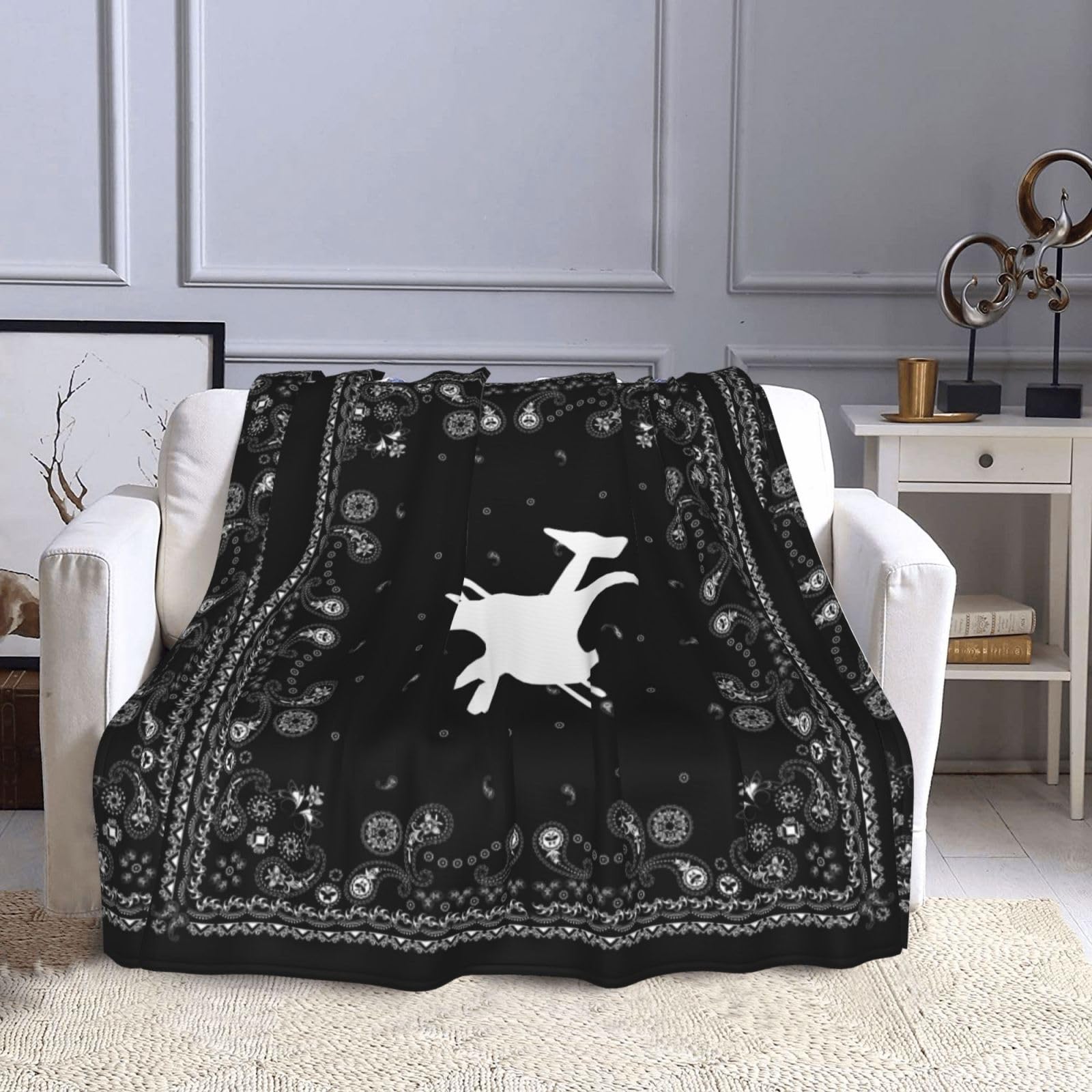Blacksmith Hammer Logo Throw Blanket - Soft Fuzzy Plush Lightweight Blanket for Couch, Sofa or Bed - Perfect for Cozy Nights, Movie Time and Home Decor