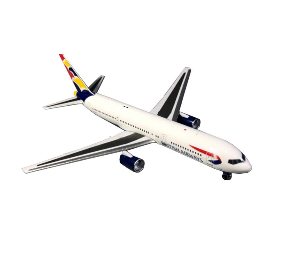 1/400 Scale Boeing 767-300 Alloy Airplane Model - G-BZHA Aviation Airliner with Display Stand | Collectible Aircraft Replica for Home Office Decor, Aviation Enthusiast Gifts & Model Airplane Showcase