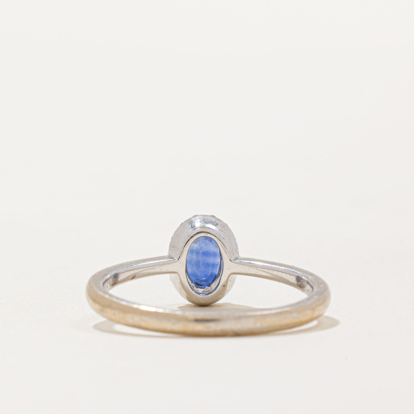 Exquisite Cornflower Blue Sapphire & Diamond Halo Ring | 0.50ct Center Stone & 0.09ctw Diamond Accents | Size 7 | Perfect for Engagement, Anniversary & Special Occasions
