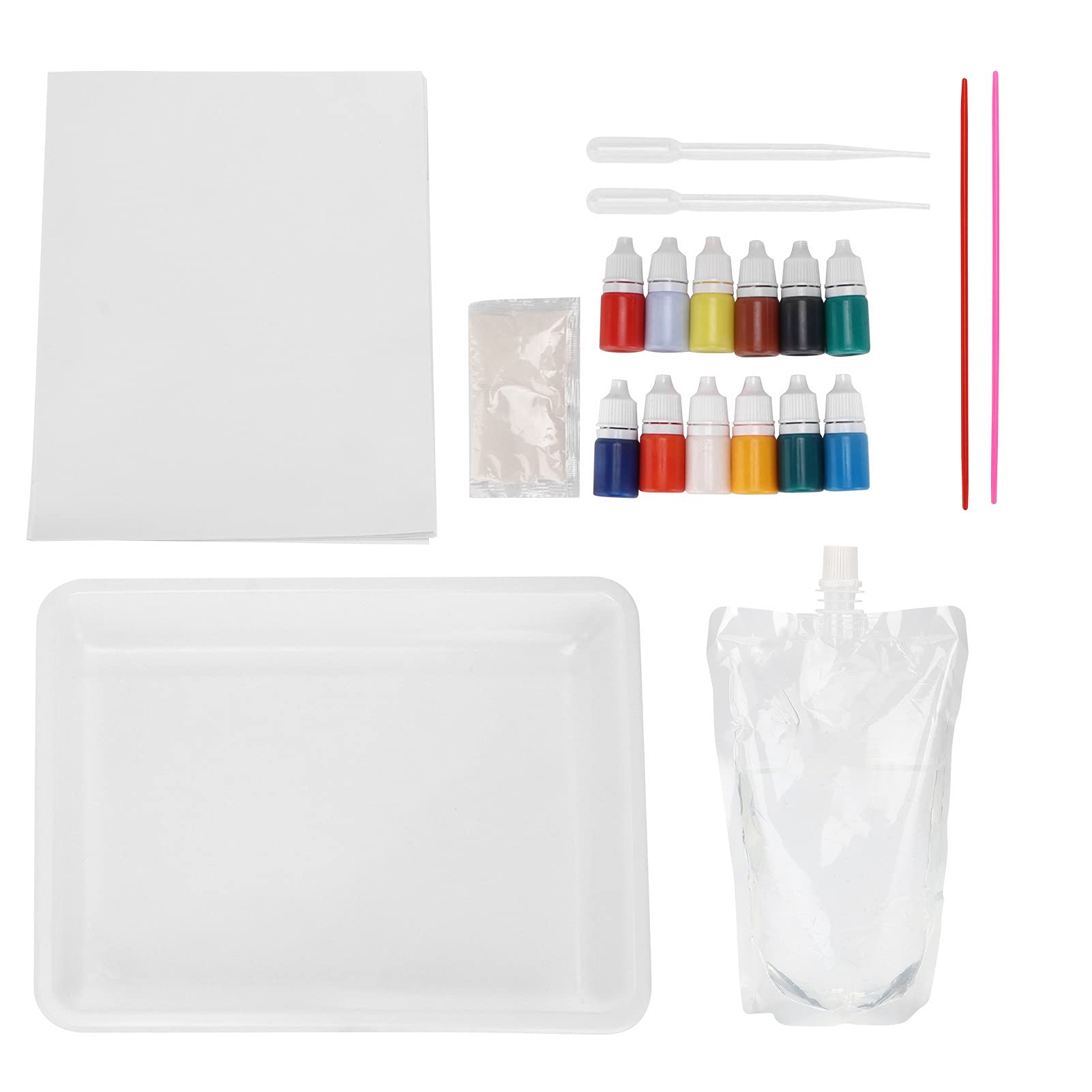 12-Color Marbling Paint Art Kit for Water Pouring Painting - DIY Creative Watercolor Art Set for Adults & Kids | Perfect for Canvas, Paper, and Home Decor Projects