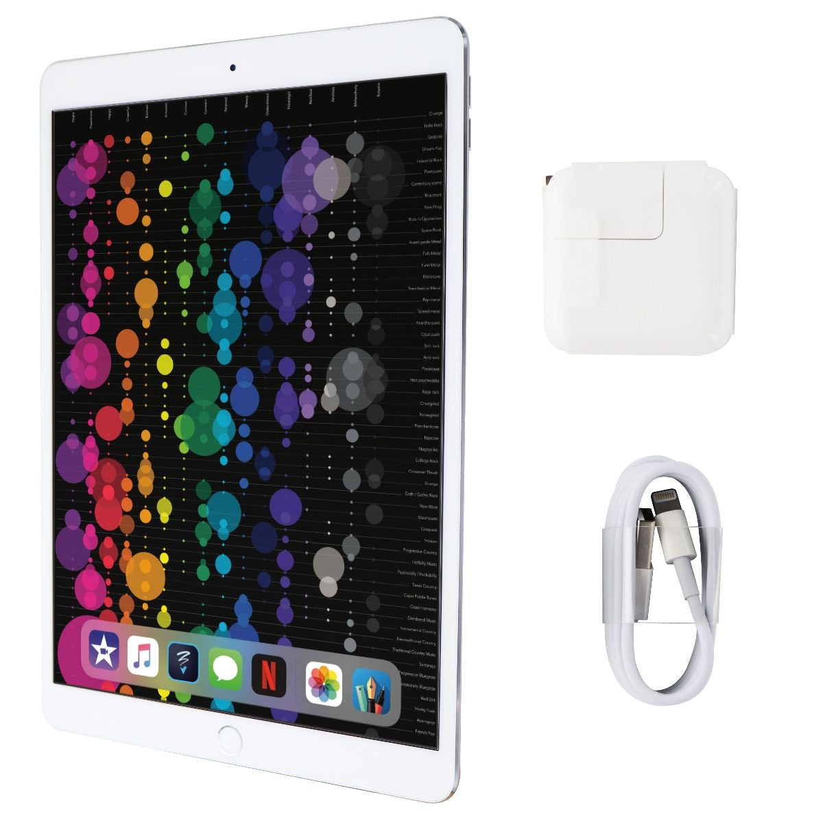 Apple iPad Pro 10.5-inch (A1709) 64GB Silver - GSM Unlocked & Verizon Compatible - MQF42LL/A - Perfect for Work, Study & Entertainment