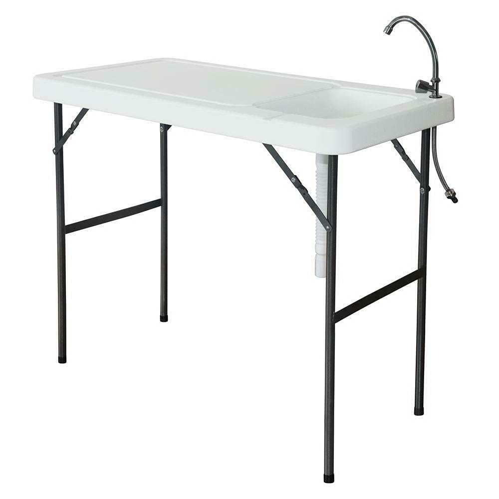 **BrandMagaz Portable Folding Outdoor Table - Camping Sink, Fish Cleaning & Hunting Cutting Station - Lightweight Picnic & Camping Supplies for Outdoor Adventures**    *(Perfect for Camping, Fishing, Hunting, Picnics & Outdoor Cooking)*