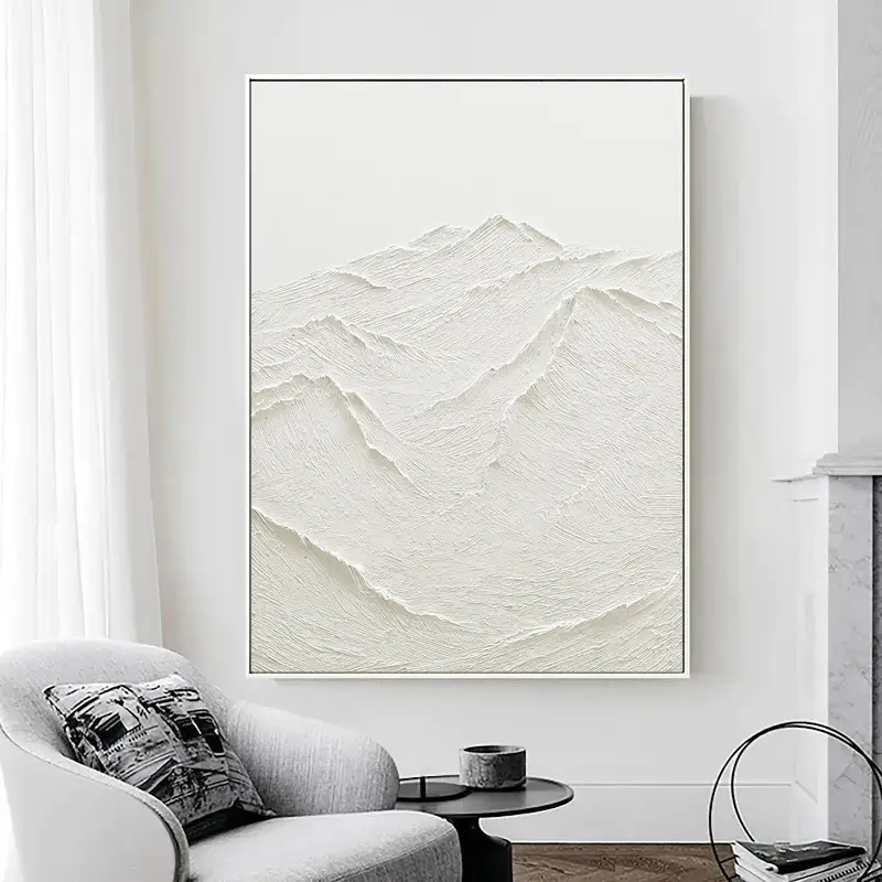 Minimalist Textured Plaster Art Painting - Modern Abstract Wall Decor for Living Room, Bedroom & Office | #MM029