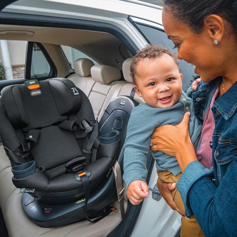 Chicco Fit360 ClearTex Rotating Convertible Car Seat for Toddlers - Safe & Easy 360° Swivel Installation - Perfect for Travel & Daily Commutes