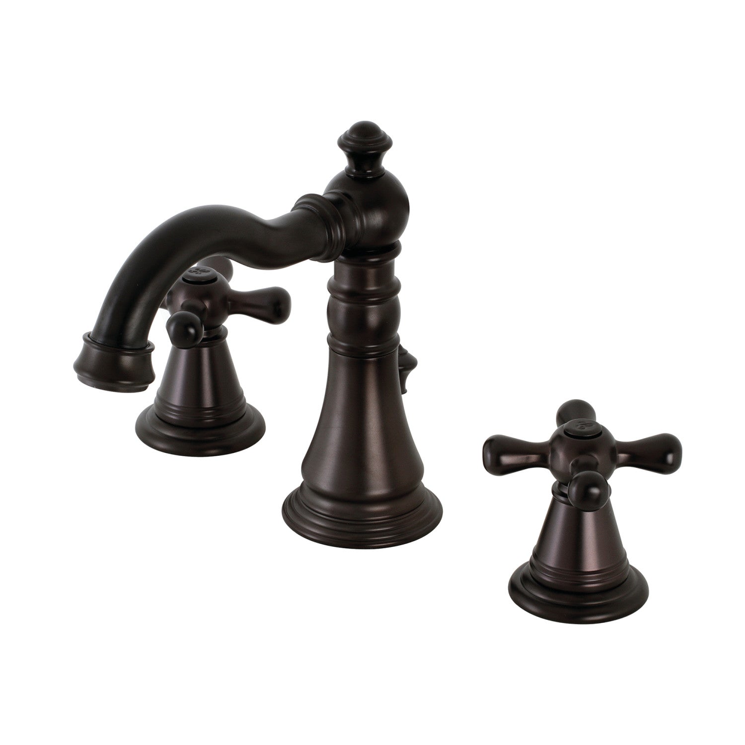 American Classic FSC1975AAX Oil Rubbed Bronze Widespread Bathroom Faucet - 2 Handle 3 Hole Deck Mount with Pop Up Drain - Perfect for Modern Bathroom Renovations and Home Upgrades