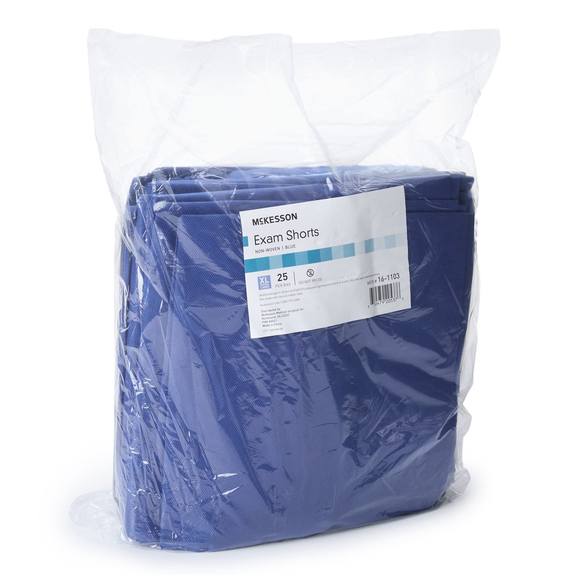 McKesson Disposable Patient Exam Shorts - Non-Woven Material, Elastic Waist (38