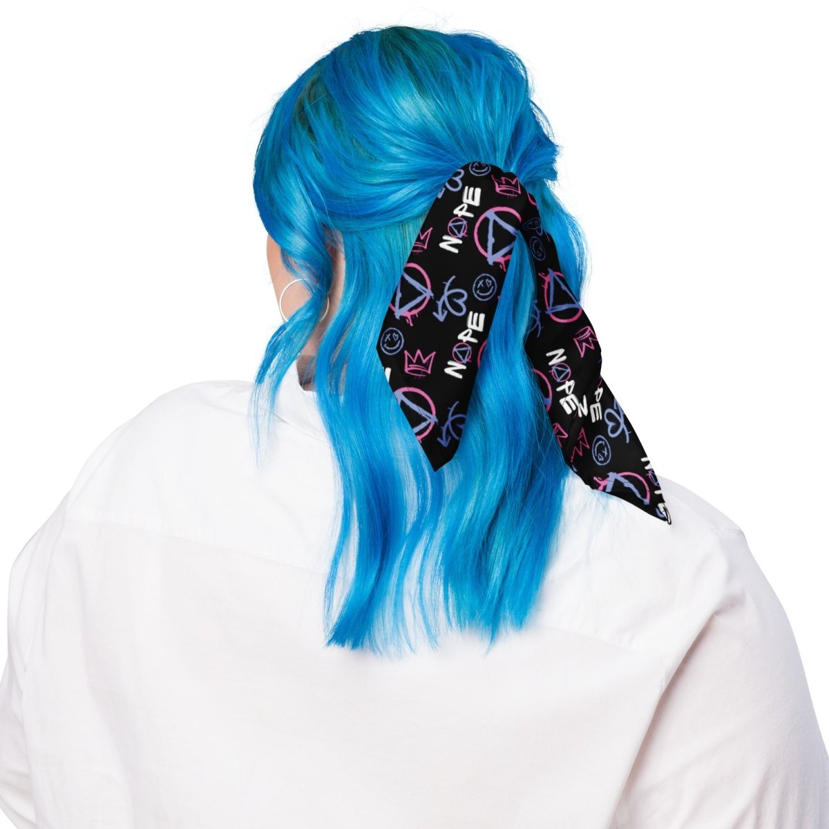 Bold Recovery Bandana with Graffiti Design - Stylish & Comfortable Headwear for Workouts, Sports & Outdoor Activities
