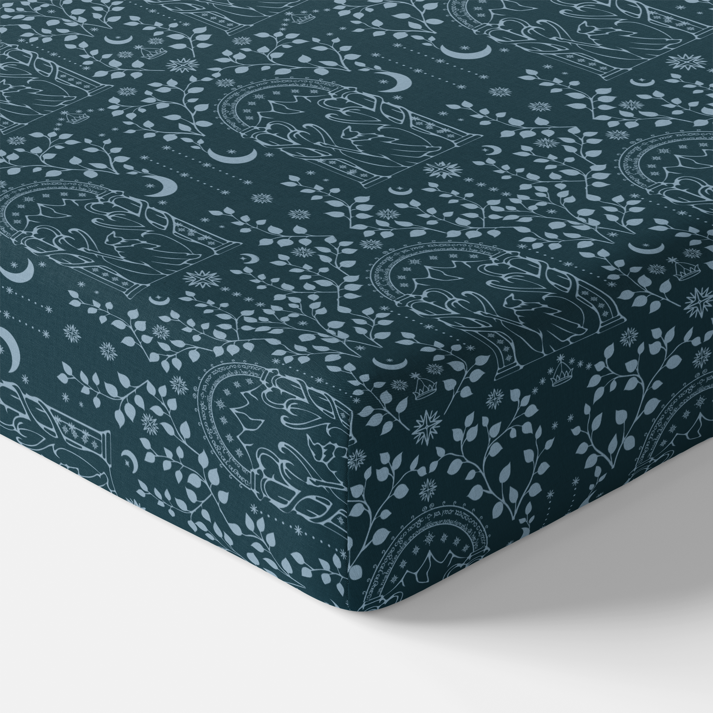 The Lord of the Rings™ Doors of Durin Crib Sheet - Officially Licensed LOTR Nursery Bedding for Baby Boys & Girls - Perfect for Newborns, Infants & Tolkien Fans