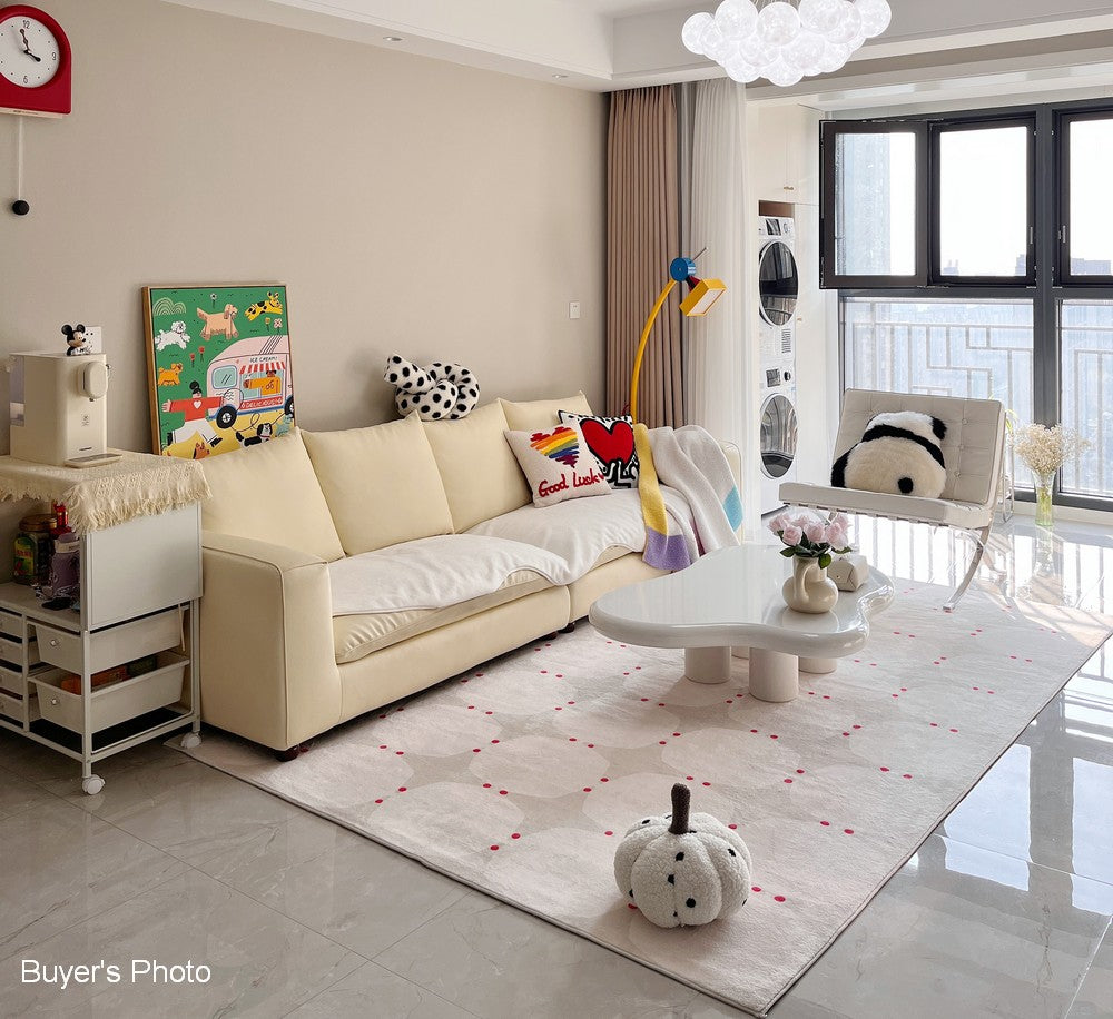 Modern Geometric Area Rugs for Bedroom, Living Room & Dining Room - Non-Slip Contemporary Floor Carpet for Under Coffee Table - Perfect for Home Decor & Office Spaces