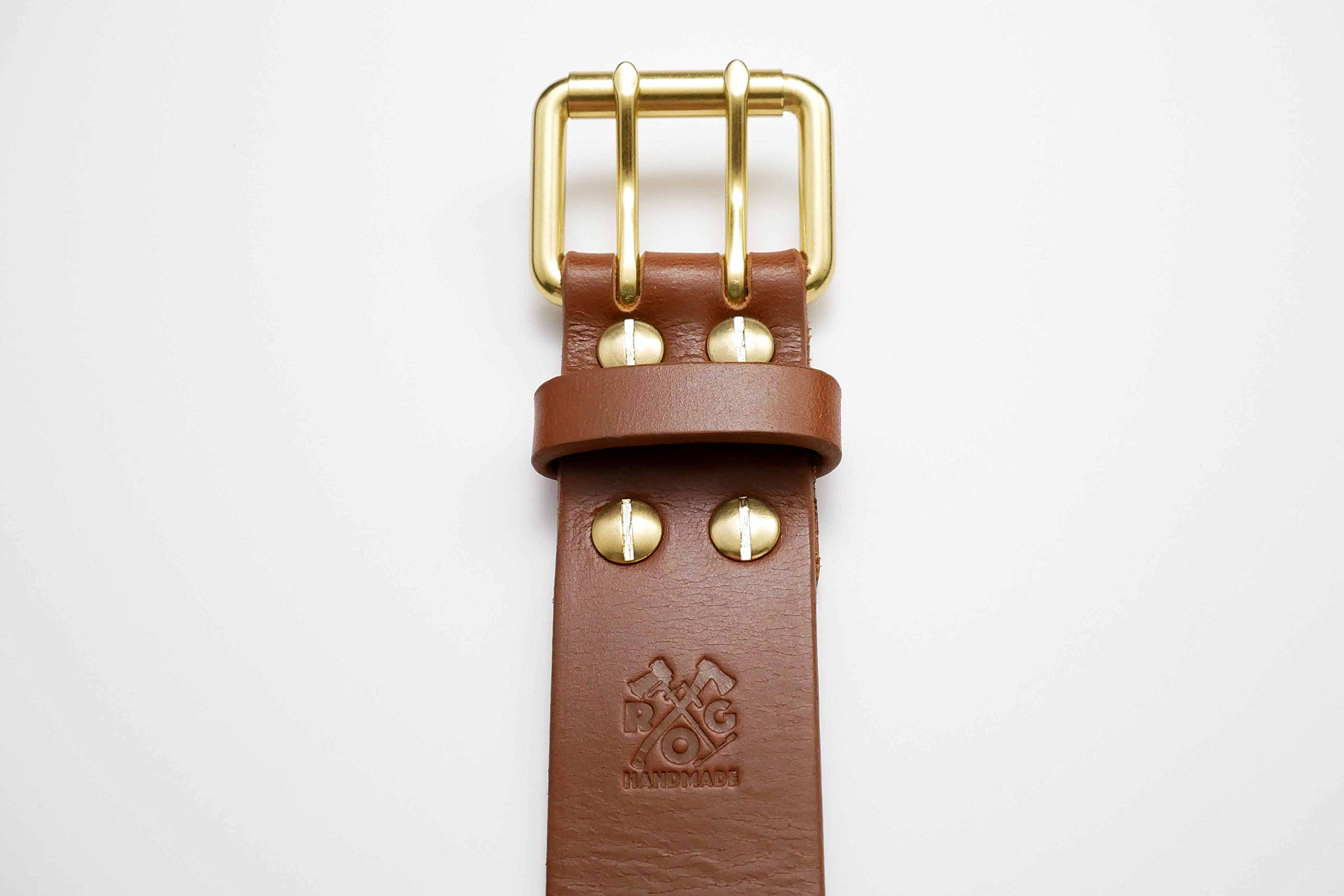 Handmade Genuine Leather Belt for Men - Durable Outdoor Gear & Casual Wear - Perfect for Hiking, Camping & Everyday Use