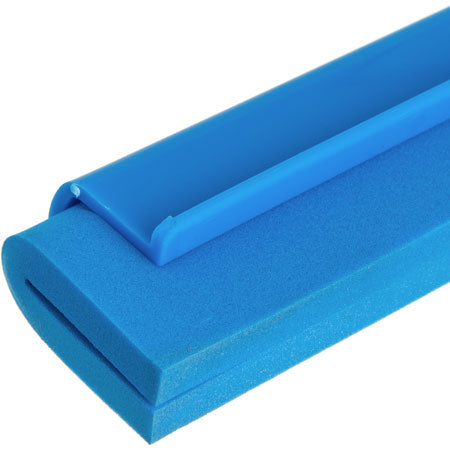 Carlisle 4156814 Sparta Spectrum Hygienic Floor Squeegee - 24 Inch Heavy Duty Rubber Blade for Commercial & Home Use - Blue - Ideal for Kitchen, Bathroom, Garage & Pool Cleaning