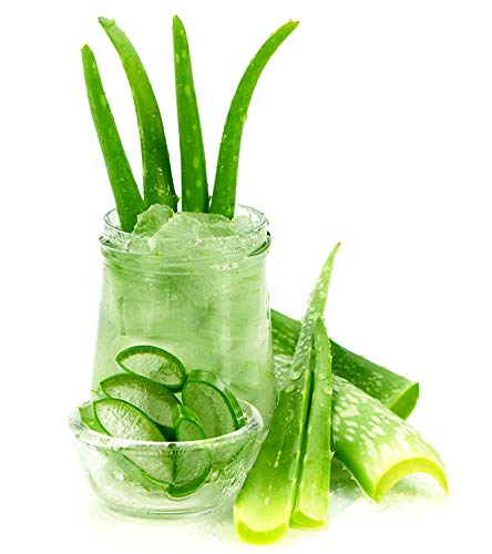 100% Organic & Pure Aloe Vera Gel for Face, Skin & Hair Care - 400ml - Soothes Sunburn, Hydrates Dry Skin & Promotes Hair Growth - Perfect for Daily Skincare & After-Sun Relief
