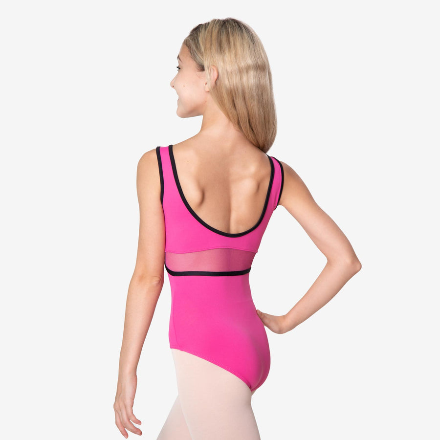 Só Dança Child Tank Leotard with Mesh Cutouts - Girls Dancewear for Ballet, Jazz & Performance - Breathable & Stylish for Recitals & Practice