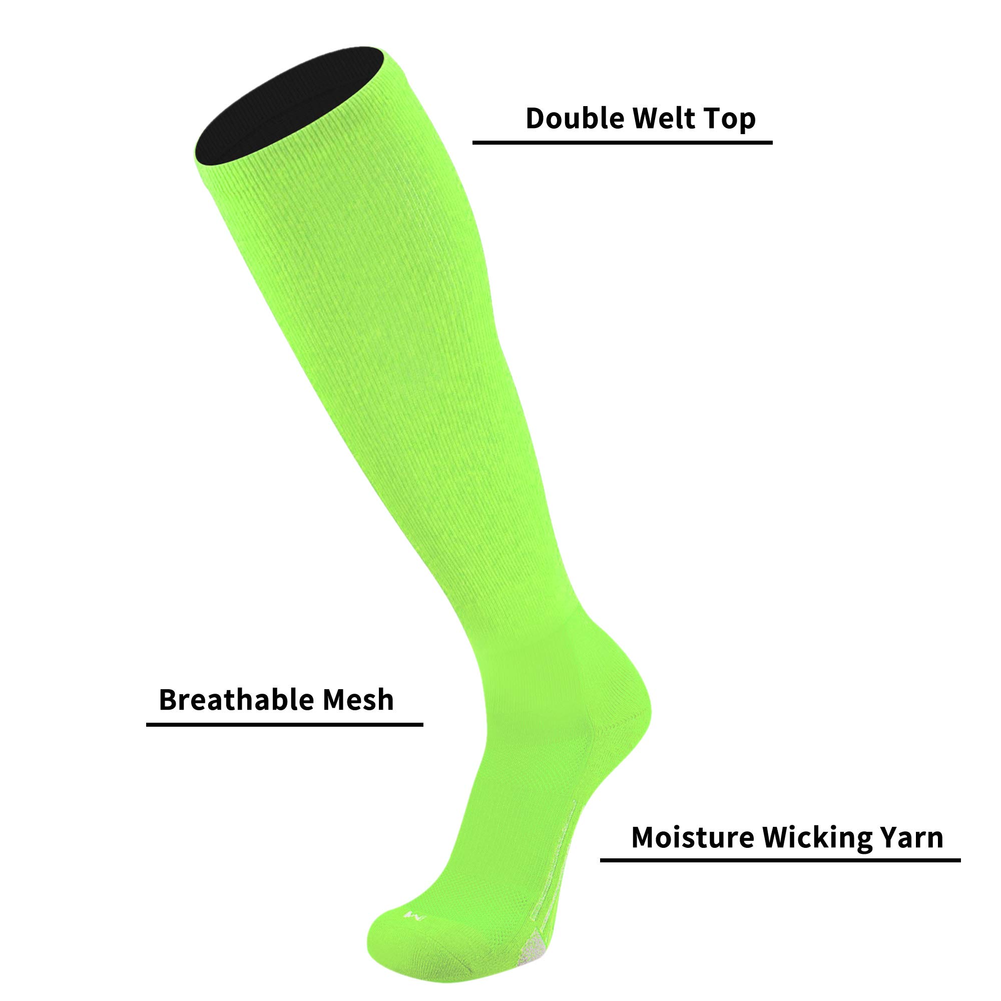 Youper Youth Baseball Softball Belt and Socks Combo Set - 2 Pairs of Socks + 1 Adjustable Belt for Kids & Teens - Perfect for Little League Games, Practice & Team Uniforms