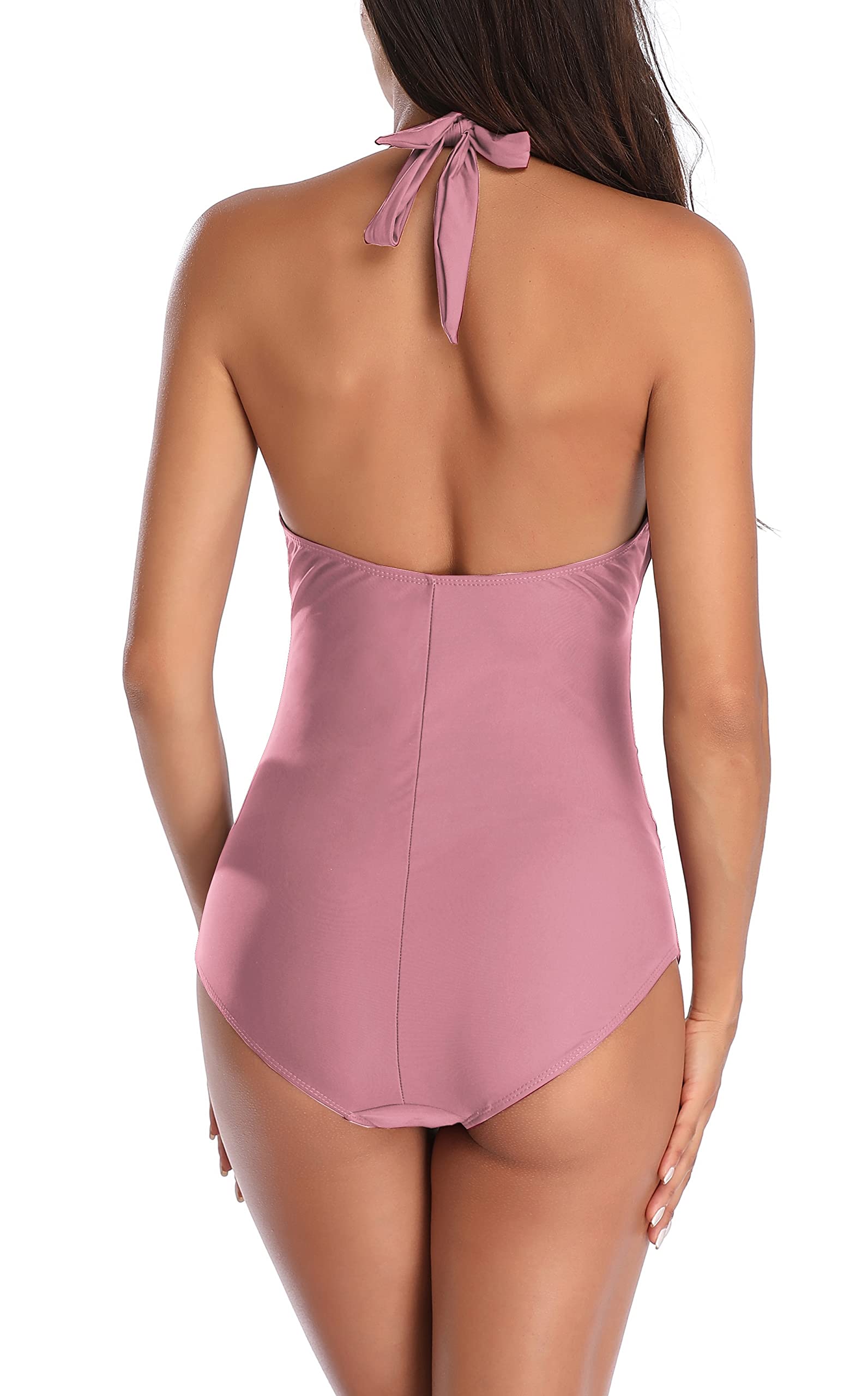 EastElegant Maternity Swimsuits One Piece V-Neck Pregnancy Swimwear Halter Maternity Bikini - Comfortable Maternity Swimwear for Pool, Beach & Pregnancy Photos