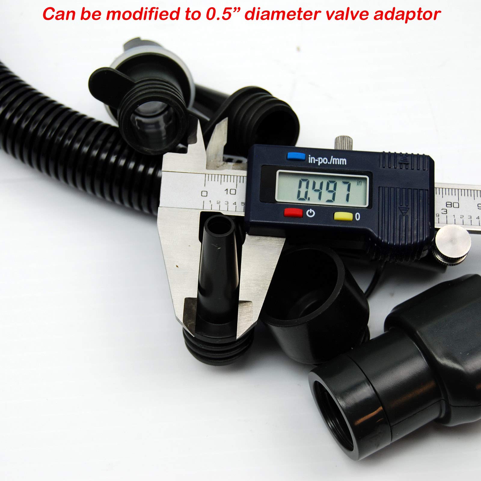 Seamax 20PSI Nylon Air Hose Kit for SUP Electric Air Pump - Inflatable Paddle Board Accessories, Water Sports Gear, Beach & Pool Equipment
