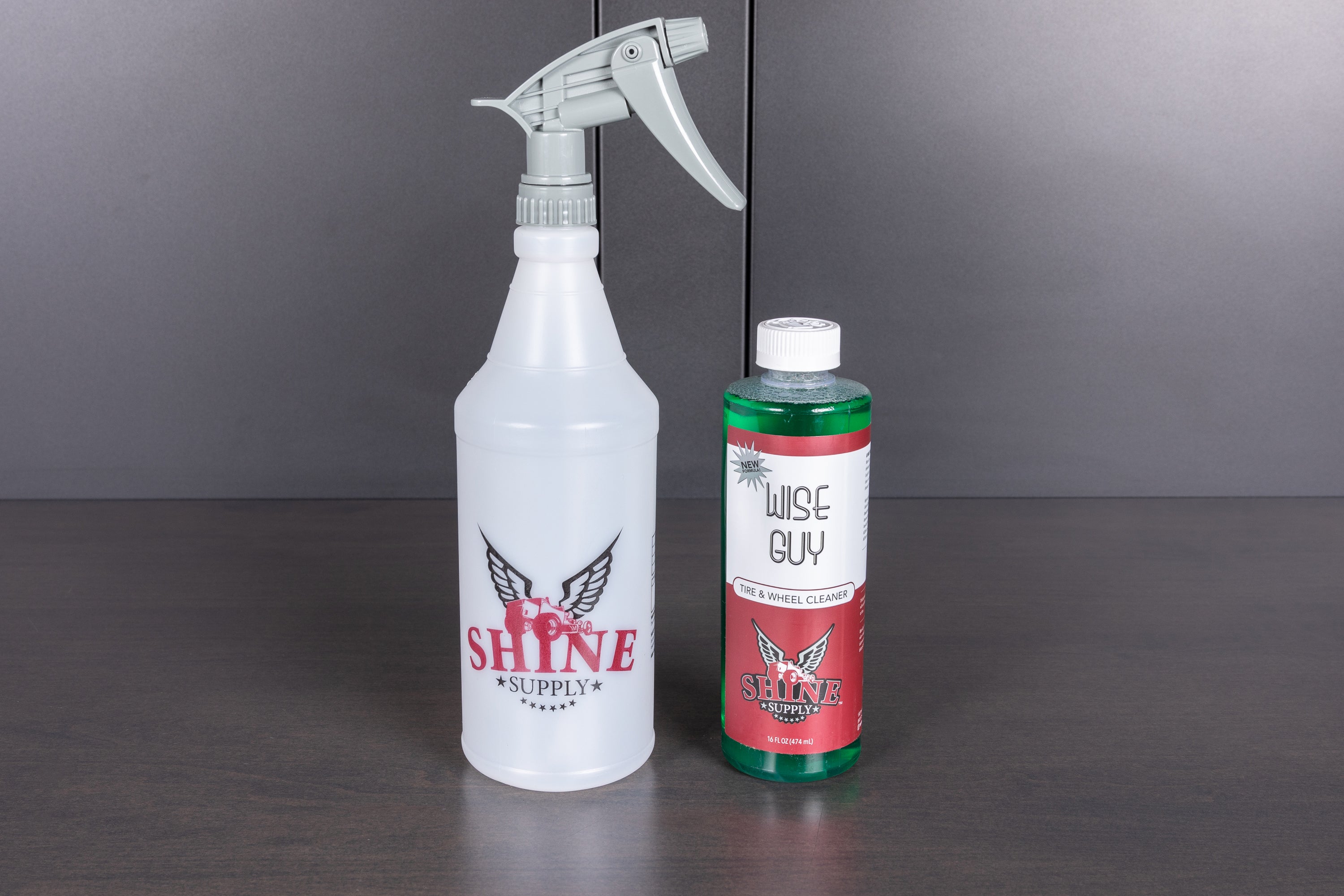 Shine Supply Wise Guy Wheel & Tire Cleaner - Powerful All-Purpose Cleaner for Car Rims, Tires & Wheels - Removes Brake Dust & Road Grime - Perfect for Car Detailing & Auto Care