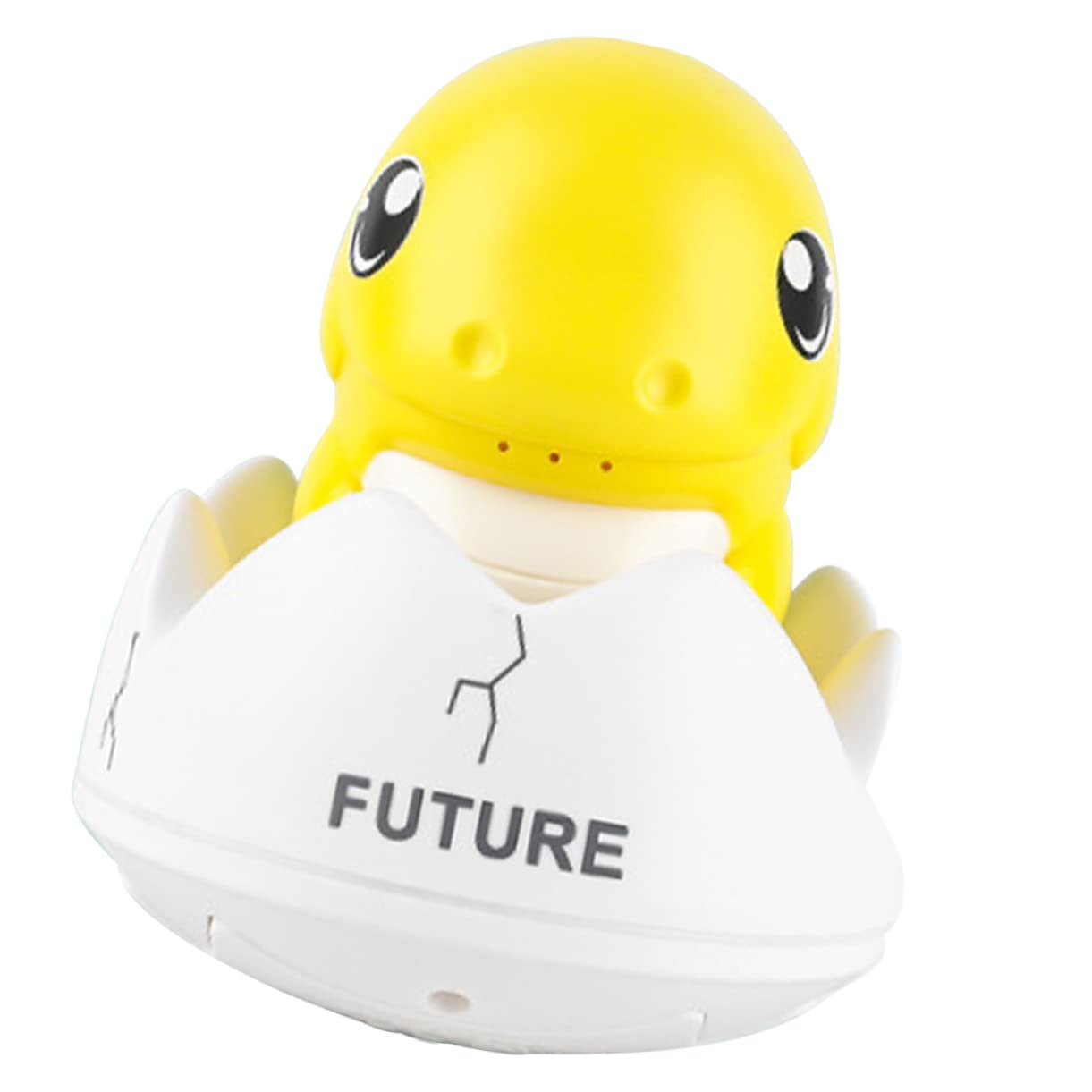 UPKOCH 4 Pack Dinosaur Bath Toys for Kids - 1200mAh Battery Powered Floating Bathtub Toys (Yellow) - Fun Bath Time & Pool Play for Toddlers