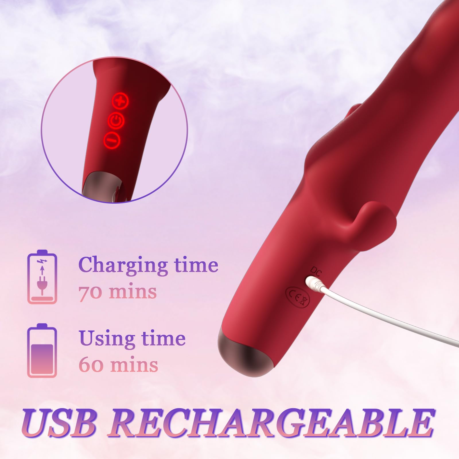 G Spot Rabbit Vibrator - 3-in-1 Rechargeable Adult Sex Toy for Women & Couples, Waterproof Realistic Dildo with 10 Vibration Modes for Clitoral, Vaginal & Anal Stimulation - Perfect for Solo Play & Romantic Nights