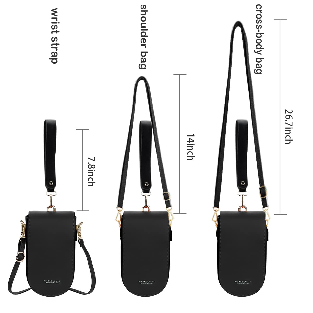 Trendy Mini Crossbody Phone Purse for Women - 5 Card Slots, Detachable Wristlet, Fashionable Cell Phone Bag | Perfect for Concerts, Travel & Everyday Use (Sunwel)