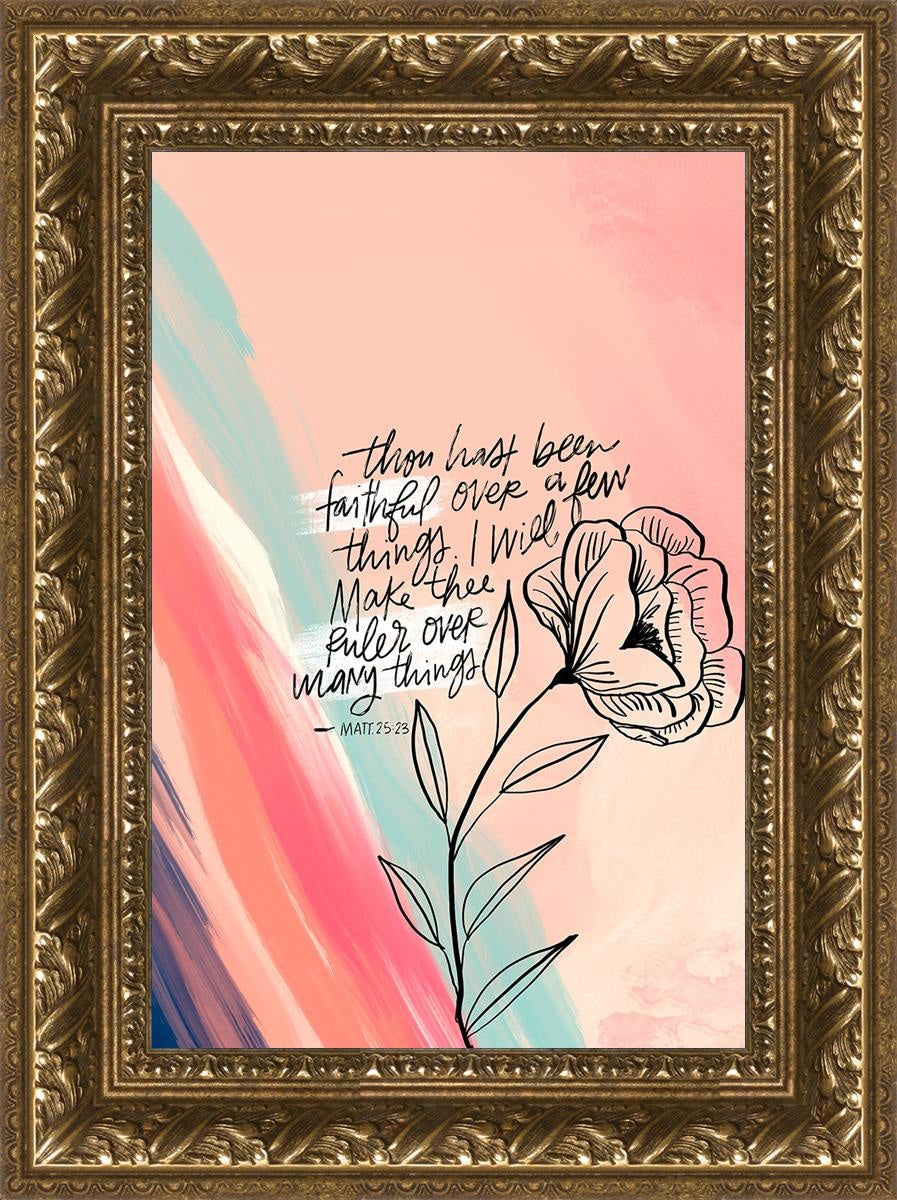 Faithful By Rhonna Farrer - Inspirational Christian Wall Art & Home Decor for Bedroom, Living Room, Office - Perfect for Gifts, Bible Study & Faith-Based Interior Design