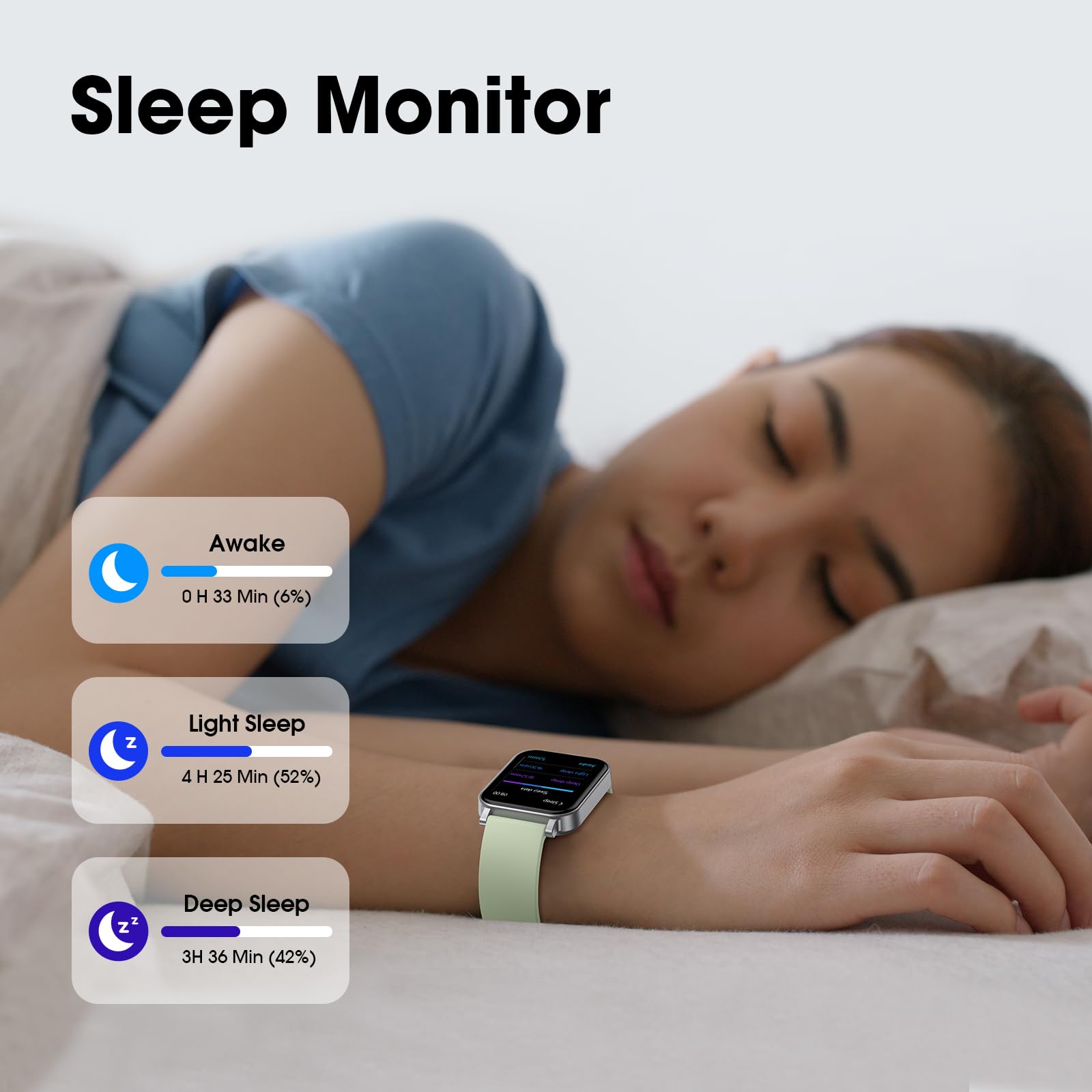Kummel Smart Watch for Kids & Teens - No App Required Fitness Tracker with Heart Rate Monitor, Sleep Tracking, Step Counter, Calorie Tracker & Waterproof Design | Perfect for School, Sports & Outdoor Activities