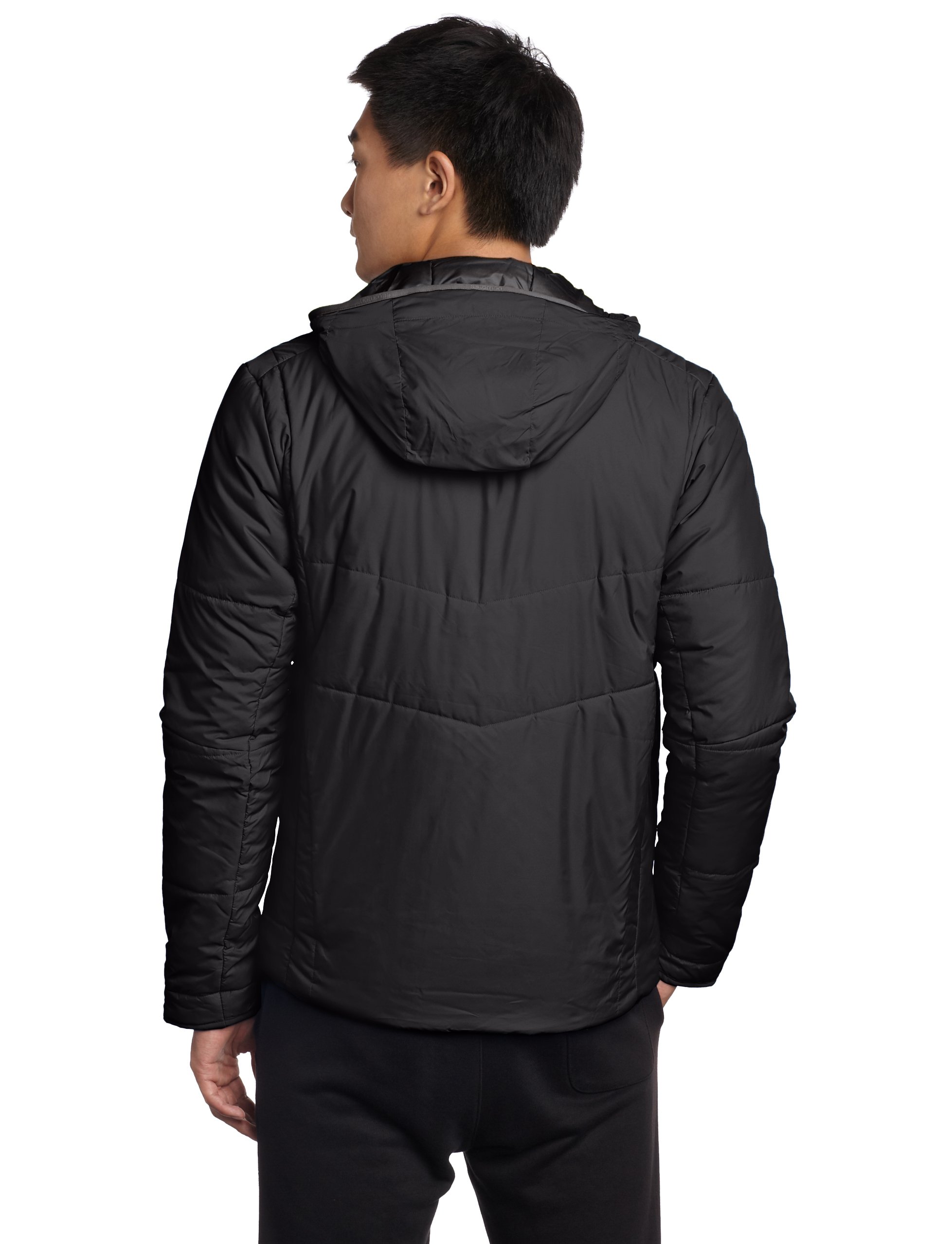 Salomon Men's Insulated Winter Hoodie Jacket - Waterproof Windproof Fleece-Lined Outdoor Coat for Hiking, Skiing & Camping