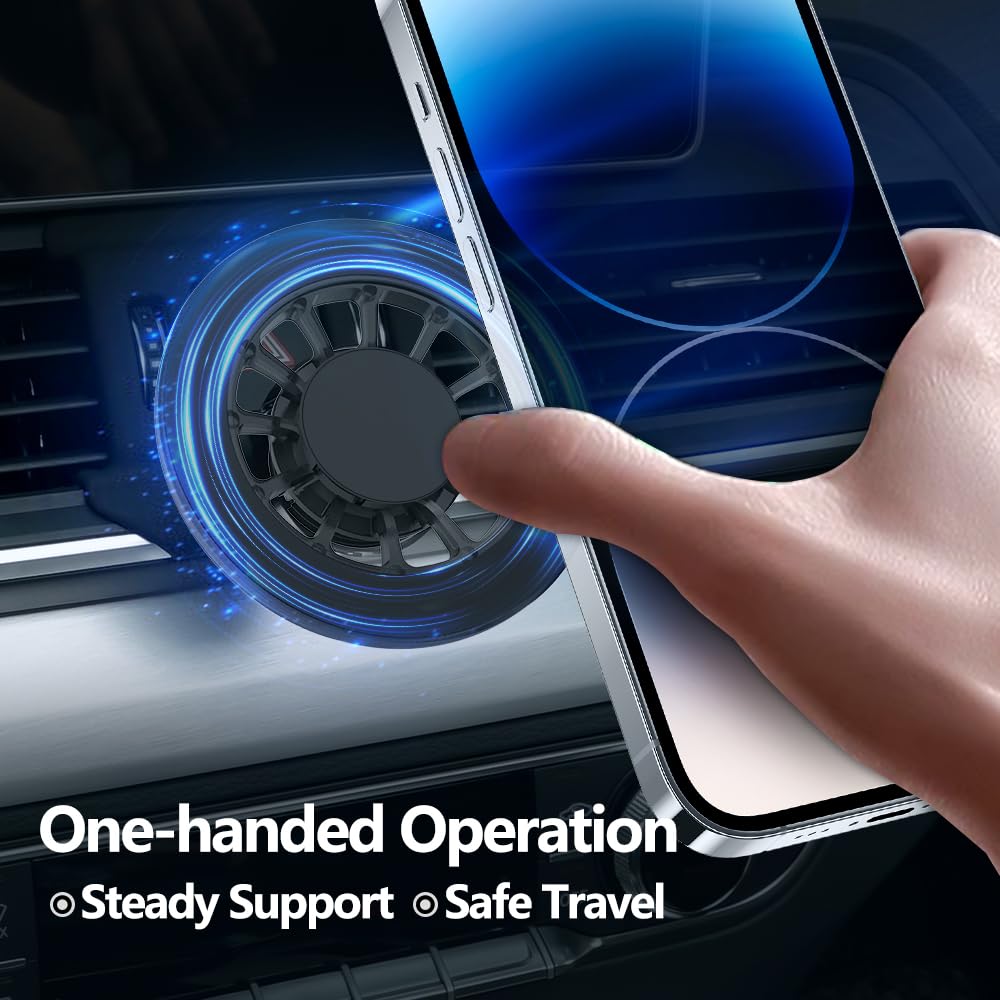 Magnetic Car Phone Holder for Audi Q5 & SQ5 (2018-2024) - 360° Rotatable Magsafe Air Vent Mount with 20N Strong Magnet - Compatible with All Magsafe Cases & Smartphones - Perfect for Hands-Free Navigation & Safe Driving