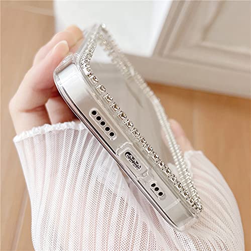 Fycyko iPhone 12 Pro Max Case - Clear Luxury Glitter Bling Protective Cover with TPU & PC for Women & Girls | Perfect for Everyday Use, Parties & Special Occasions