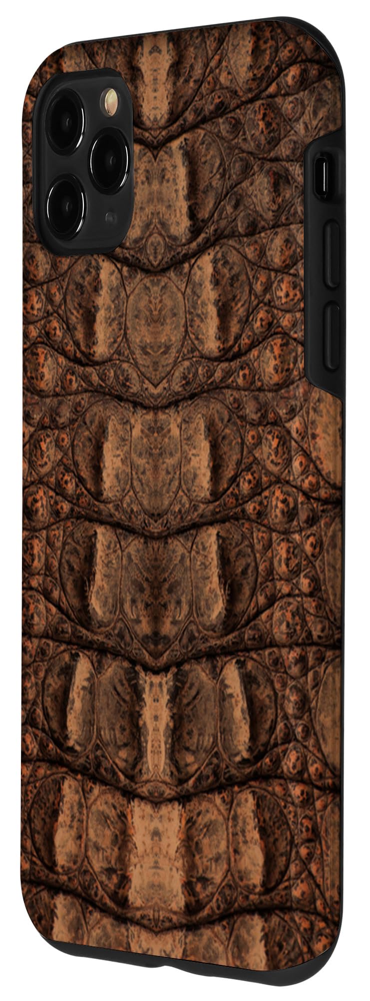 Premium Brown Crocodile Leather Case for iPhone 11 Pro Max - Luxury Protective Cover with Slim Fit Design | Perfect for Business, Travel & Everyday Use