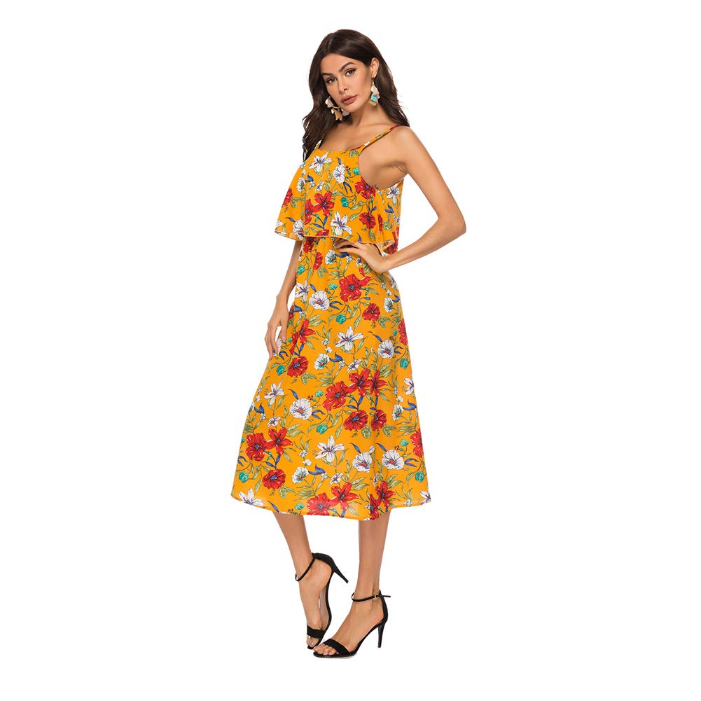 Iris Sprite Women's Casual Long Maxi Dresses - Summer Loose Sleeveless Fit and Flare Dress for Beach, Vacation & Outdoor Parties | Flowy Comfortable Sundress for Women