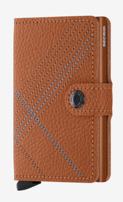 Secrid Linea Stitch Mini Wallet - Slim RFID Blocking Leather Card Holder for Men & Women - Perfect for Travel, Everyday Use & Minimalist Lifestyle