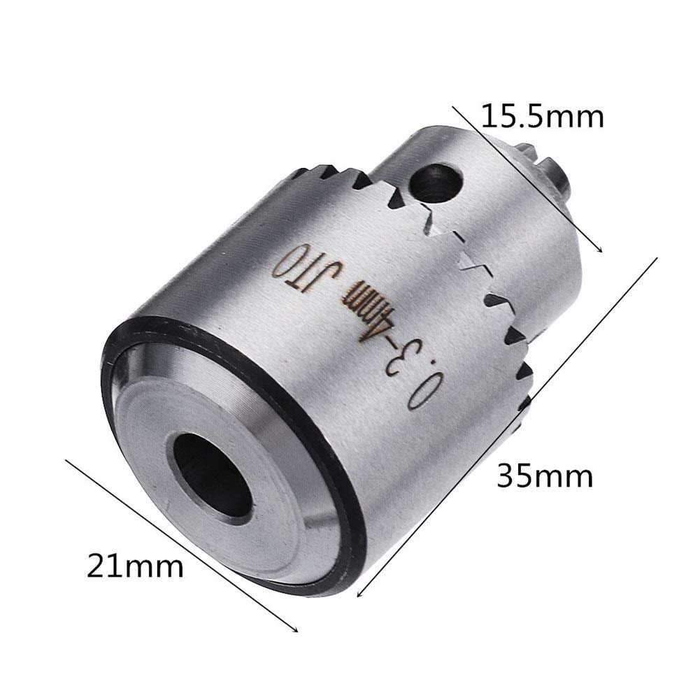 Quick-Change Drill Chuck Adapter 0.3-4mm Taper for Electric Drills with 5mm Shaft Connecting Rod - Compatible with 775 Motor | Perfect for DIY Projects, Woodworking, and Small Machine Repair