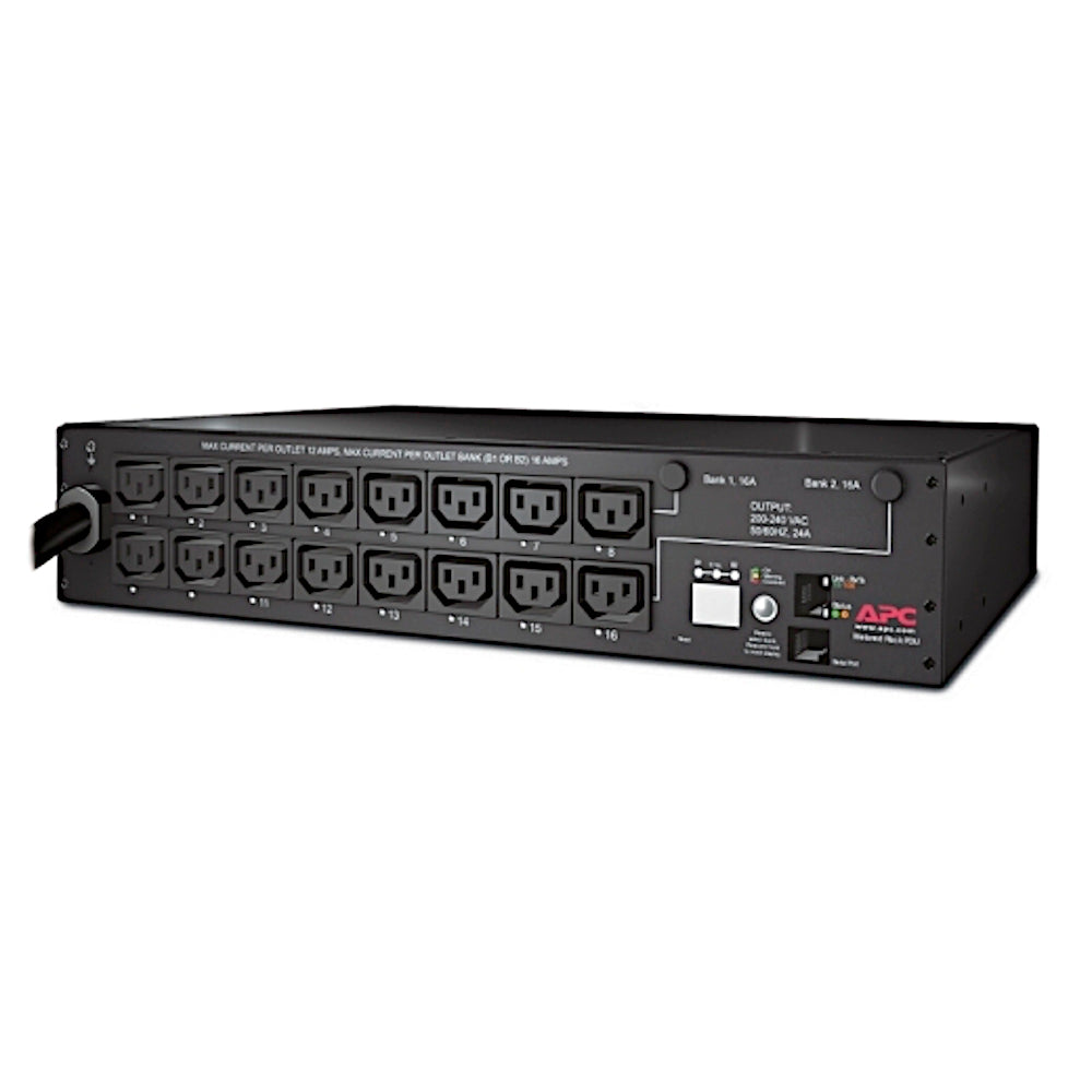 APC AP7911A Switched Rack PDU 2U 30A 16 Outlet 208V Surge Protector Power Strip - Ideal for Data Centers, Server Rooms, and Network Equipment Protection