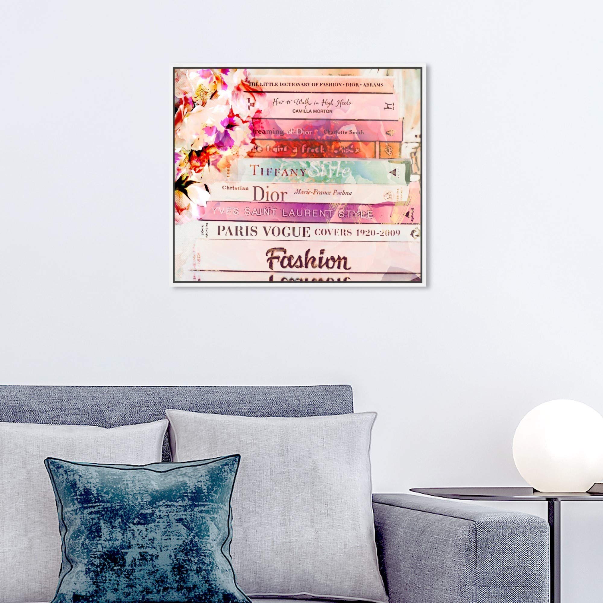 Romantica Spring Pink Framed Wall Art Canvas Print - 24x20 Inches - Fashion & Glam Home Décor by Oliver Gal Artist Co. | Perfect for Living Room, Bedroom & Office Decor