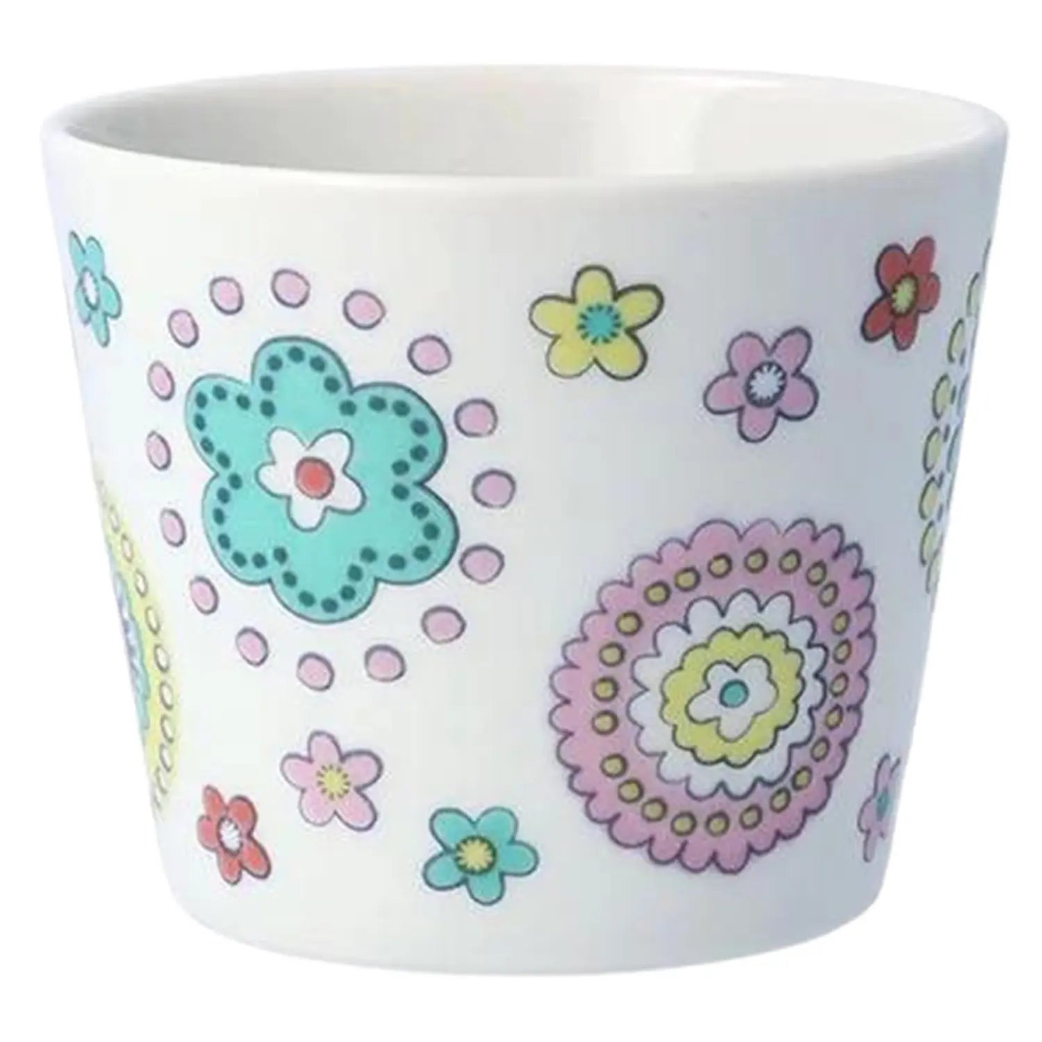 Premium Harekutani Porcelain Soba Choko Cup with Floral Design - Authentic Japanese Sake & Tea Drinking Cup for Traditional Ceremonies, Home Dining & Gift Giving