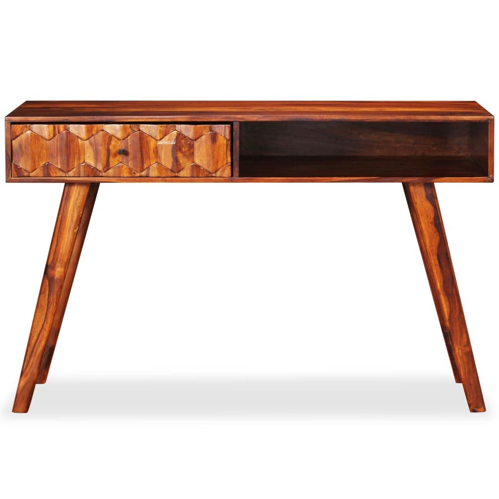Sturdy Solid Sheesham Wood Writing Desk 46.5
