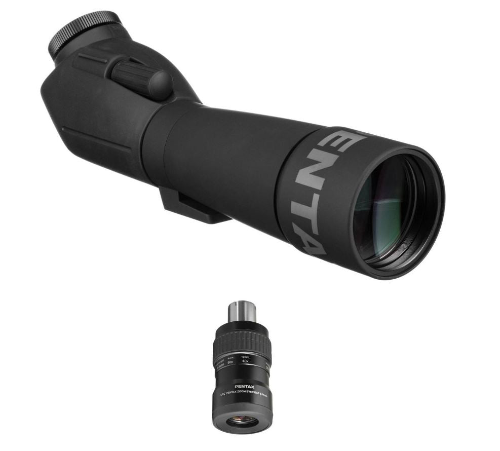 Pentax PF 80ED Spotting Scope 20-60x Zoom with 8-24mm Eyepiece - Perfect for Bird Watching, Hunting & Outdoor Observation