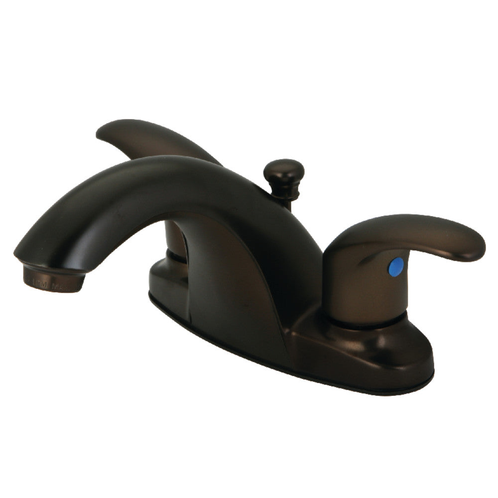 Kingston Brass KB7648LL 4-Inch Centerset Bathroom Faucet - Chrome Finish, Single Handle, Low Lead - Perfect for Bathroom Sink, Vanity, and Powder Room Installation