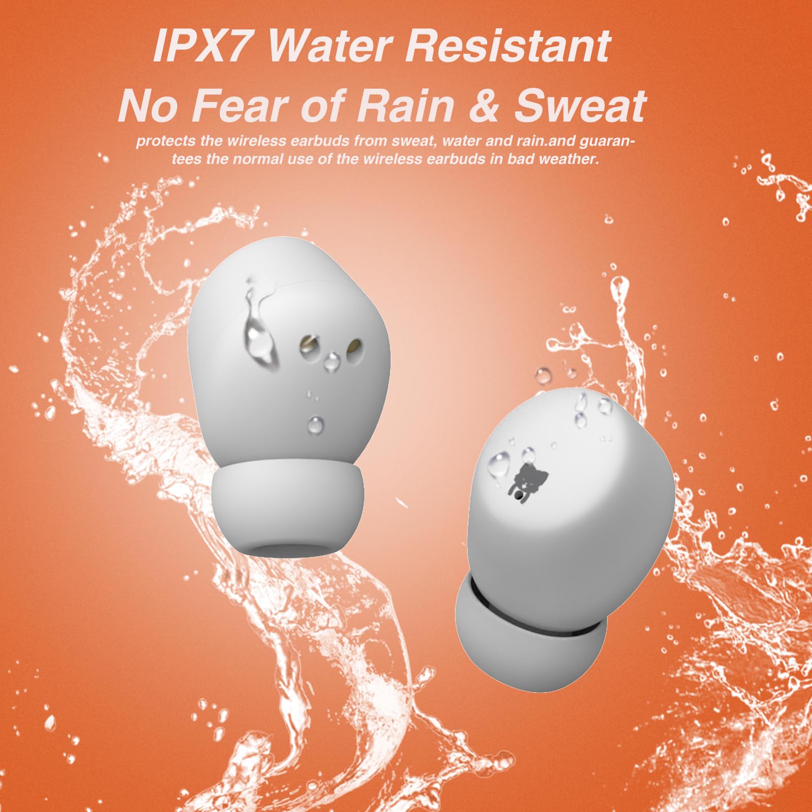 Kids Wireless Earbuds 85dB Safe - Bluetooth Headphones with Charging Case for School & Travel