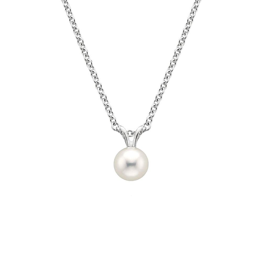 8mm Freshwater Cultured Pearl Pendant Necklace - Elegant White Pearl Jewelry Gift for Women - Perfect for Weddings, Anniversaries & Special Occasions