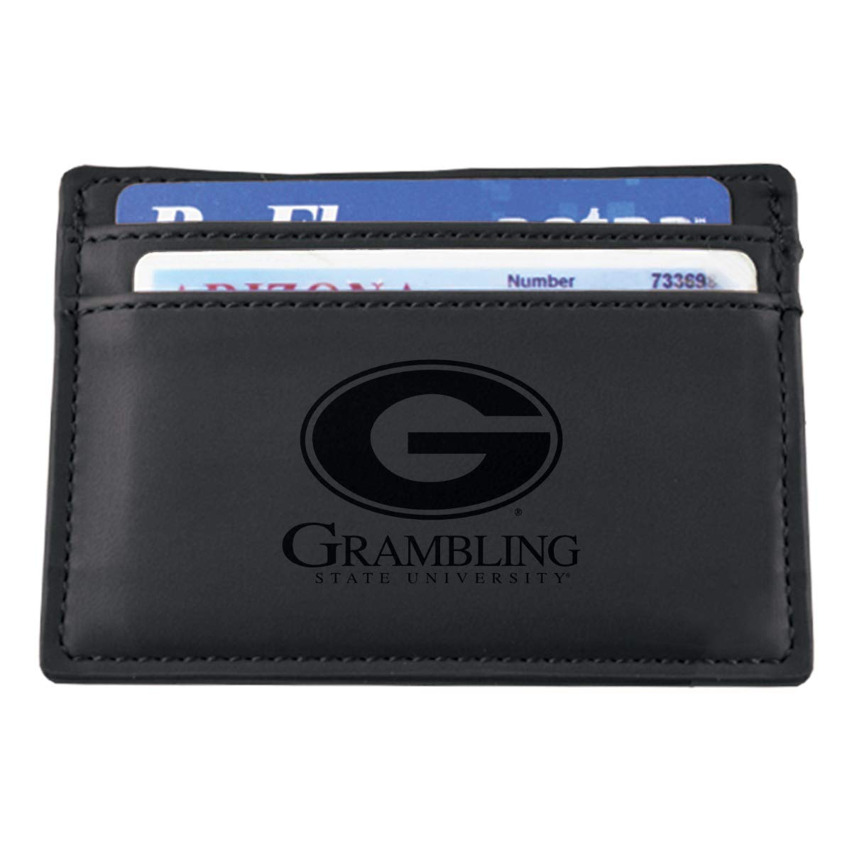 LXG Grambling State University European Style Money Clip Wallet - Slim RFID Blocking Leather Billfold for Men - Perfect for Travel, Business & Everyday Carry