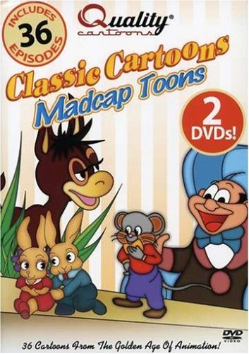 Classic Cartoons: Madcap Toons DVD - Vintage Animation Collection for Kids & Adults | Perfect for Family Movie Nights, Birthday Gifts & Nostalgic Entertainment
