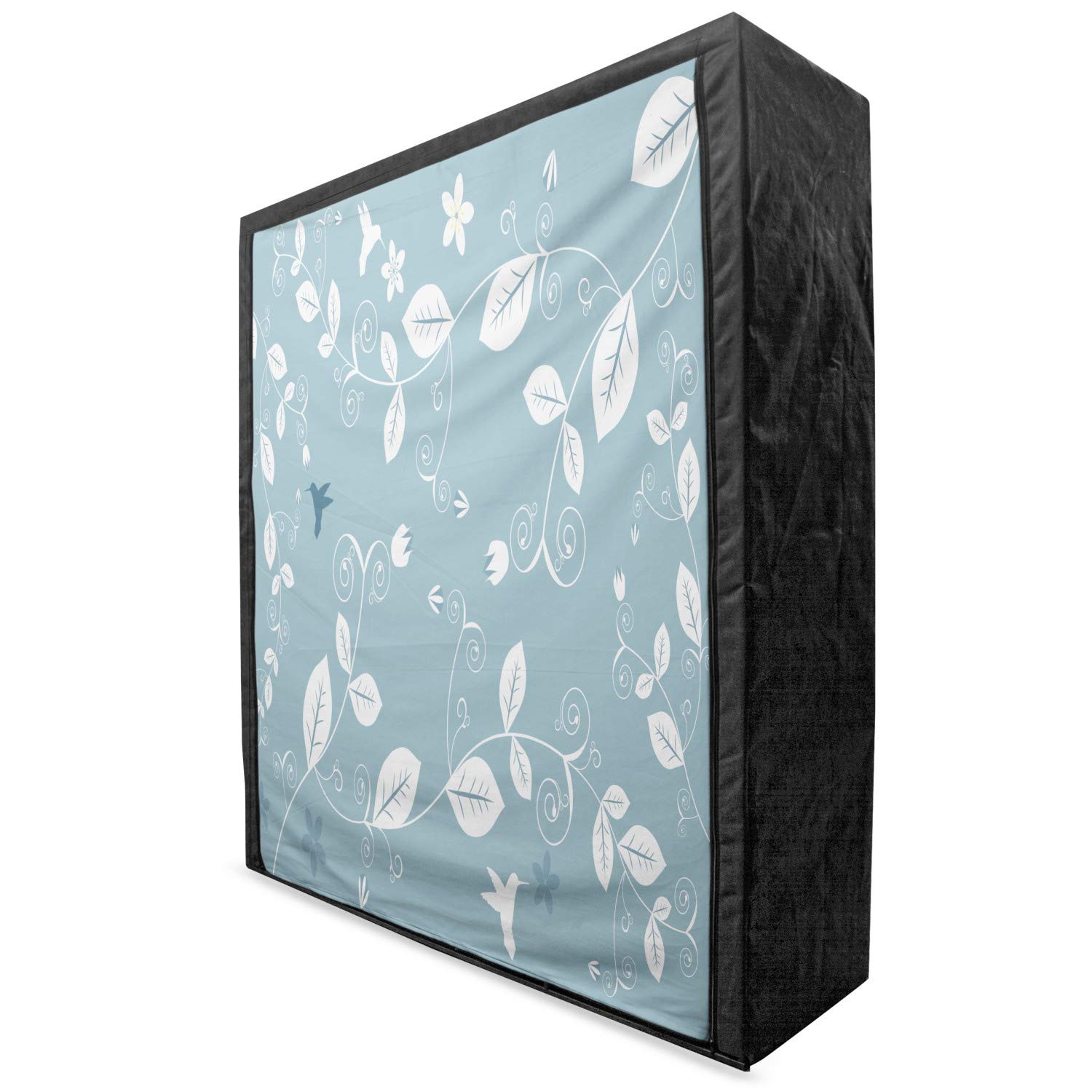 Ambesonne Floral Portable Fabric Wardrobe with Shelves - 59